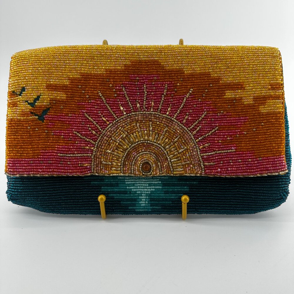 Mary Frances Embrace the Dawn Handmade Beaded Clutch - Picture 3 of 7